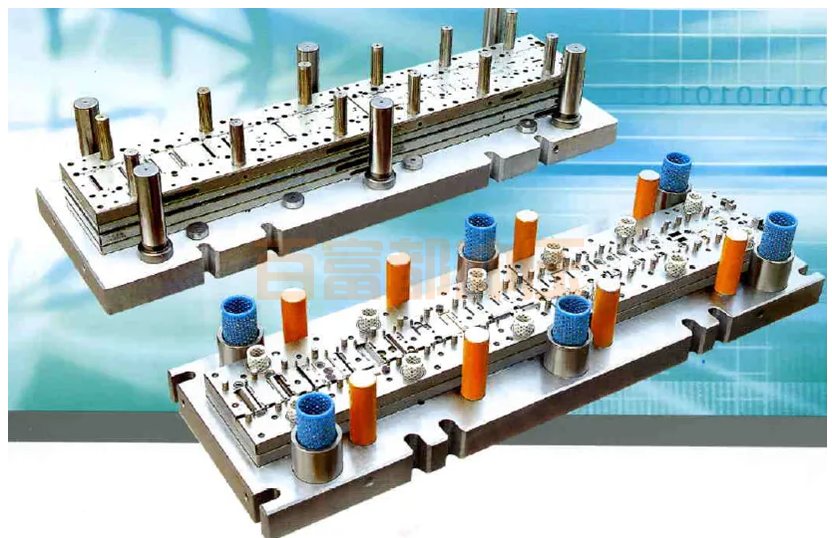 沖壓成型模具示意圖實現(xiàn)不同的沖削加工目的
